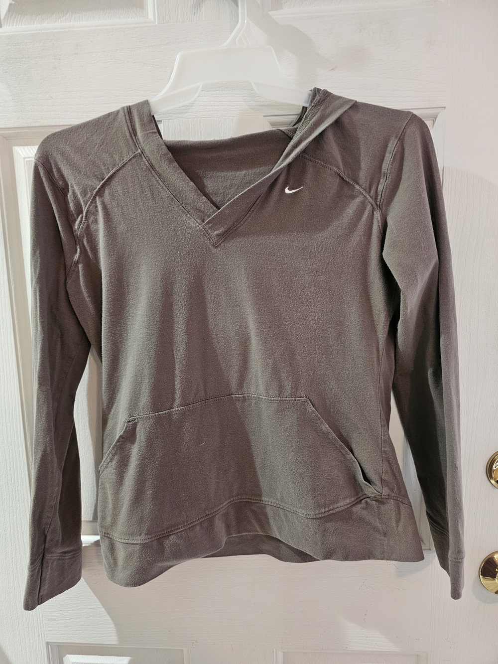 Nike Gray Hooded Pullover Sweatshirt